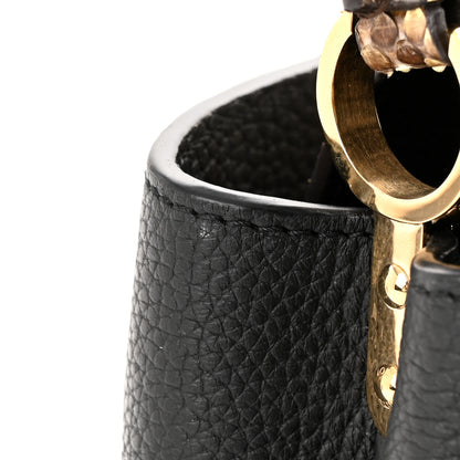 Louis Vuitton Taurillon Snakeskin Mini Capucines Black 12 of 12