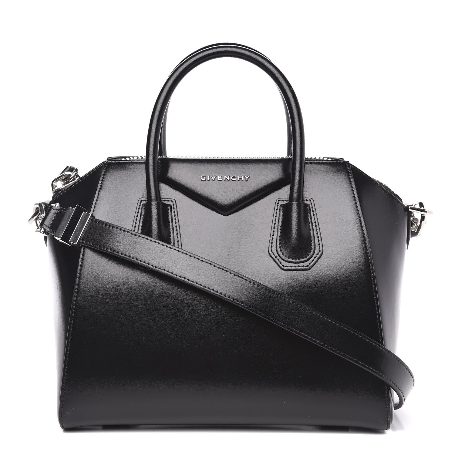 Givenchy Shiny Lord Calfskin Small Antigona Black 1 of 10