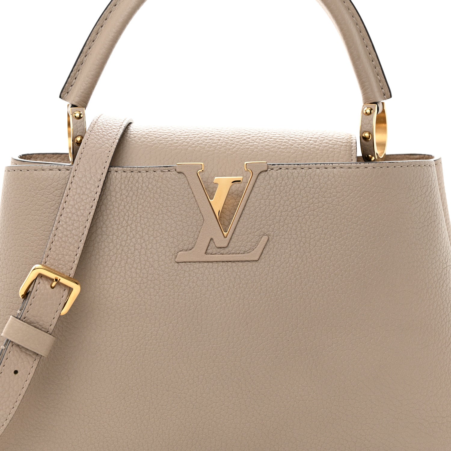 Louis Vuitton Taurillon Capucines PM Galet 7 of 12