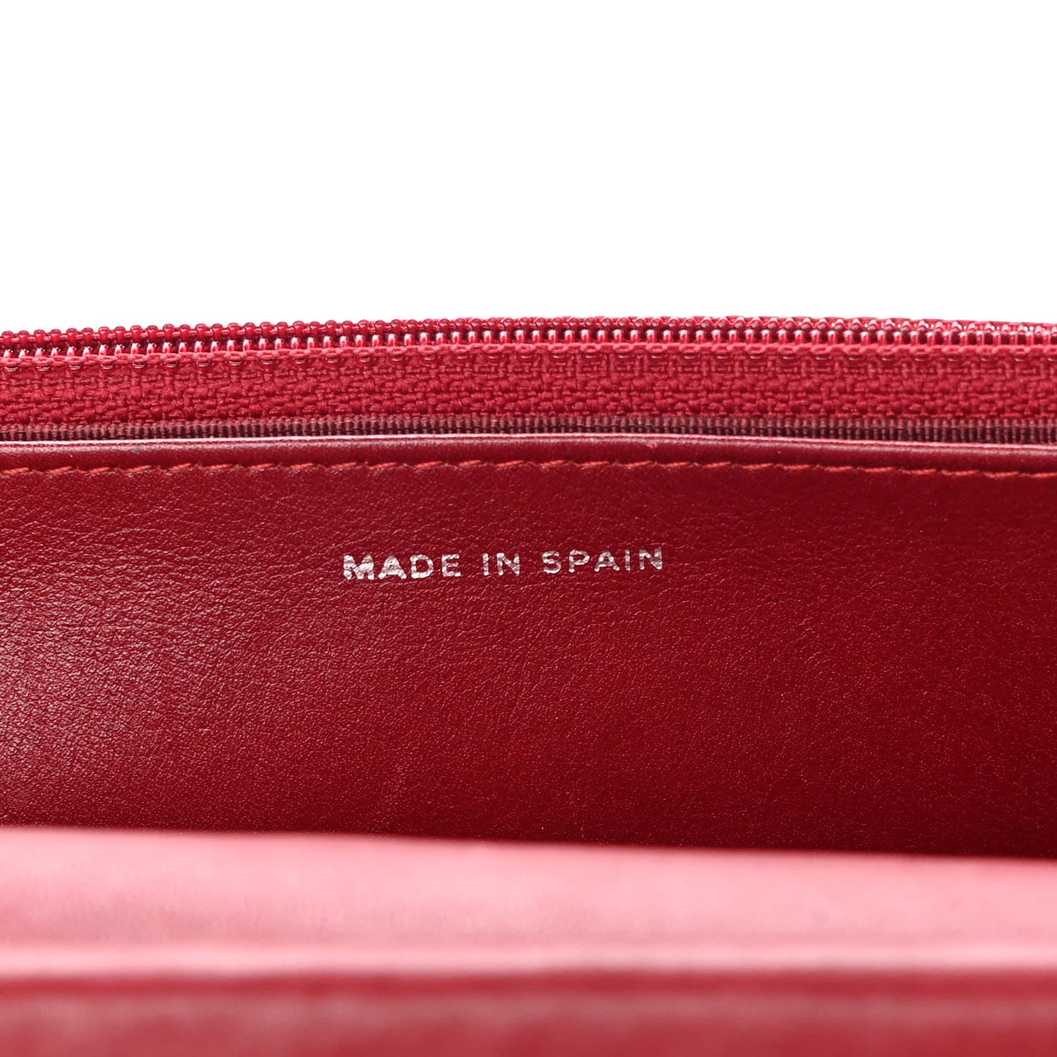 Chanel Patent Quilted Wallet On Chain WOC Red 7 of 21