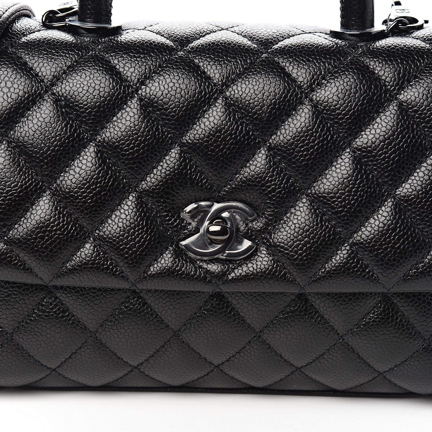 Chanel Caviar Quilted Mini Coco Handle Flap So Black 9 of 10