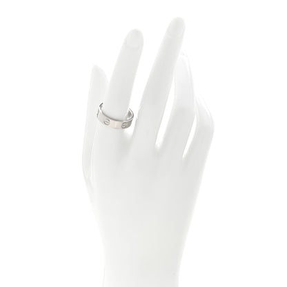 Cartier 18K White Gold 5.5 LOVE Ring 56 7.75 2 of 4
