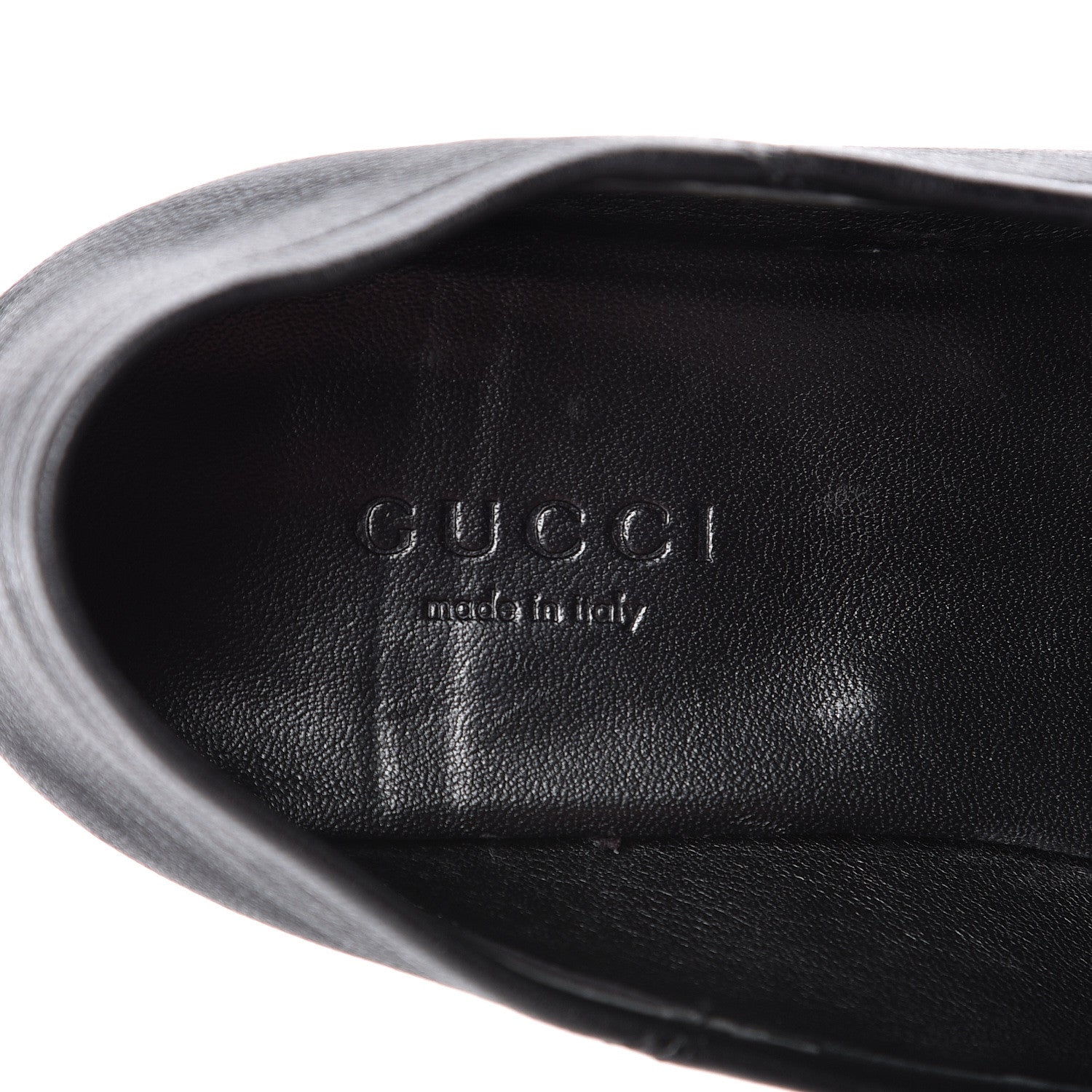 Gucci Lambskin Womens Brixton Horsebit Loafers 34.5 Black 9 of 20