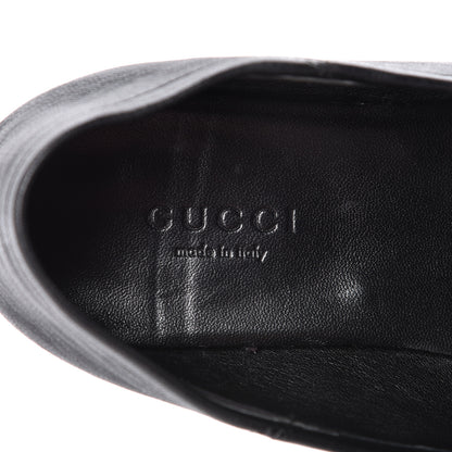 Gucci Lambskin Womens Brixton Horsebit Loafers 34.5 Black 9 of 20