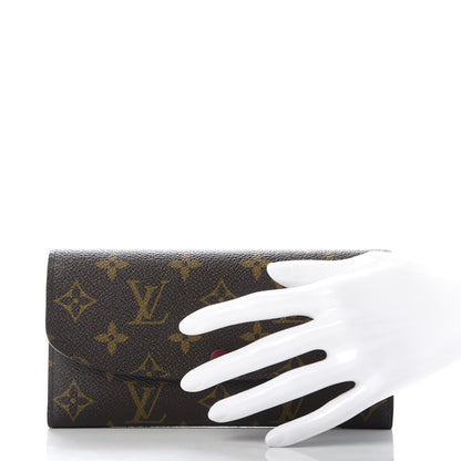 Louis Vuitton Monogram Emilie Wallet Fuchsia 2 of 9