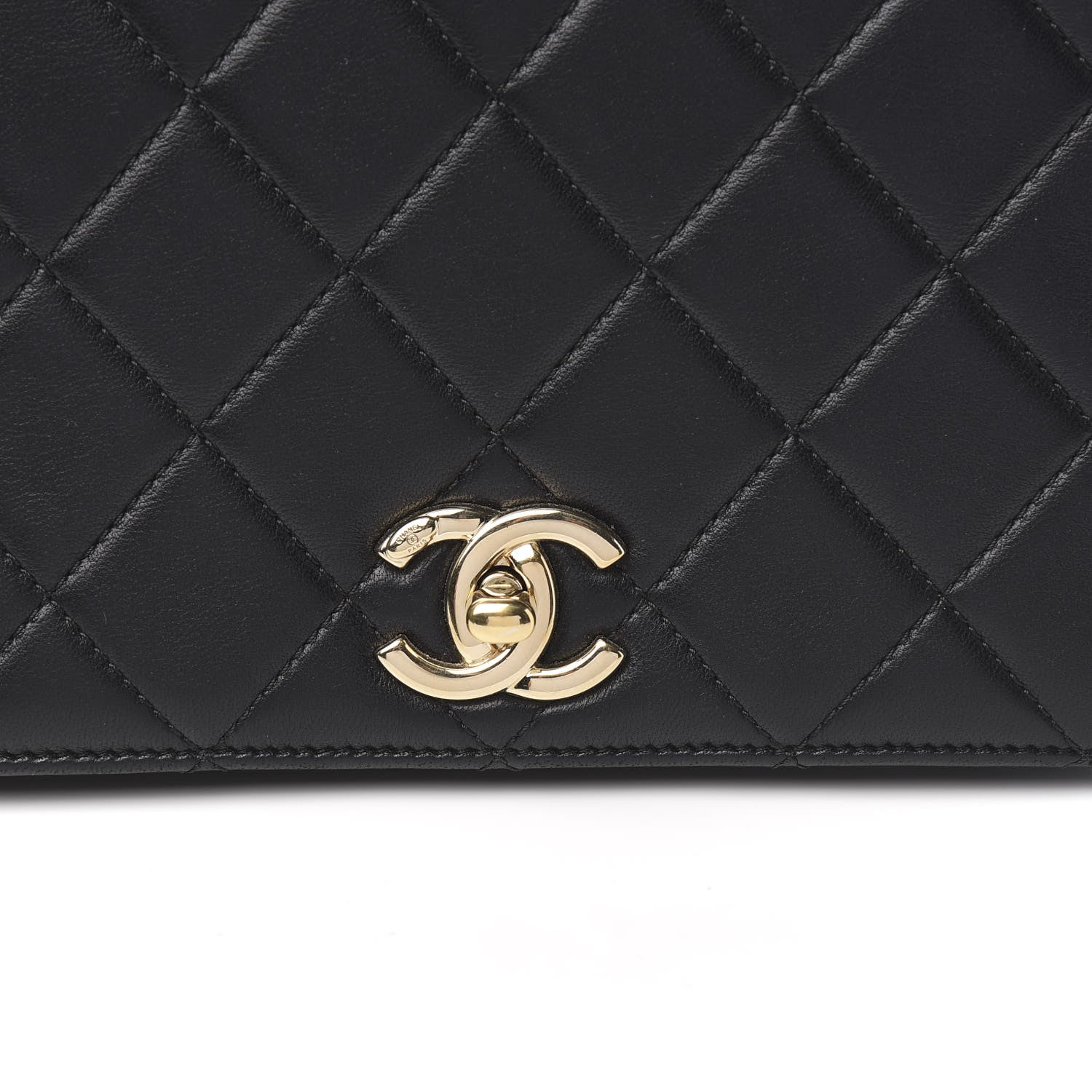 Chanel Lambskin Small Carry Chic Flap Black 9 of 9
