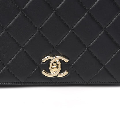 Chanel Lambskin Small Carry Chic Flap Black 9 of 9