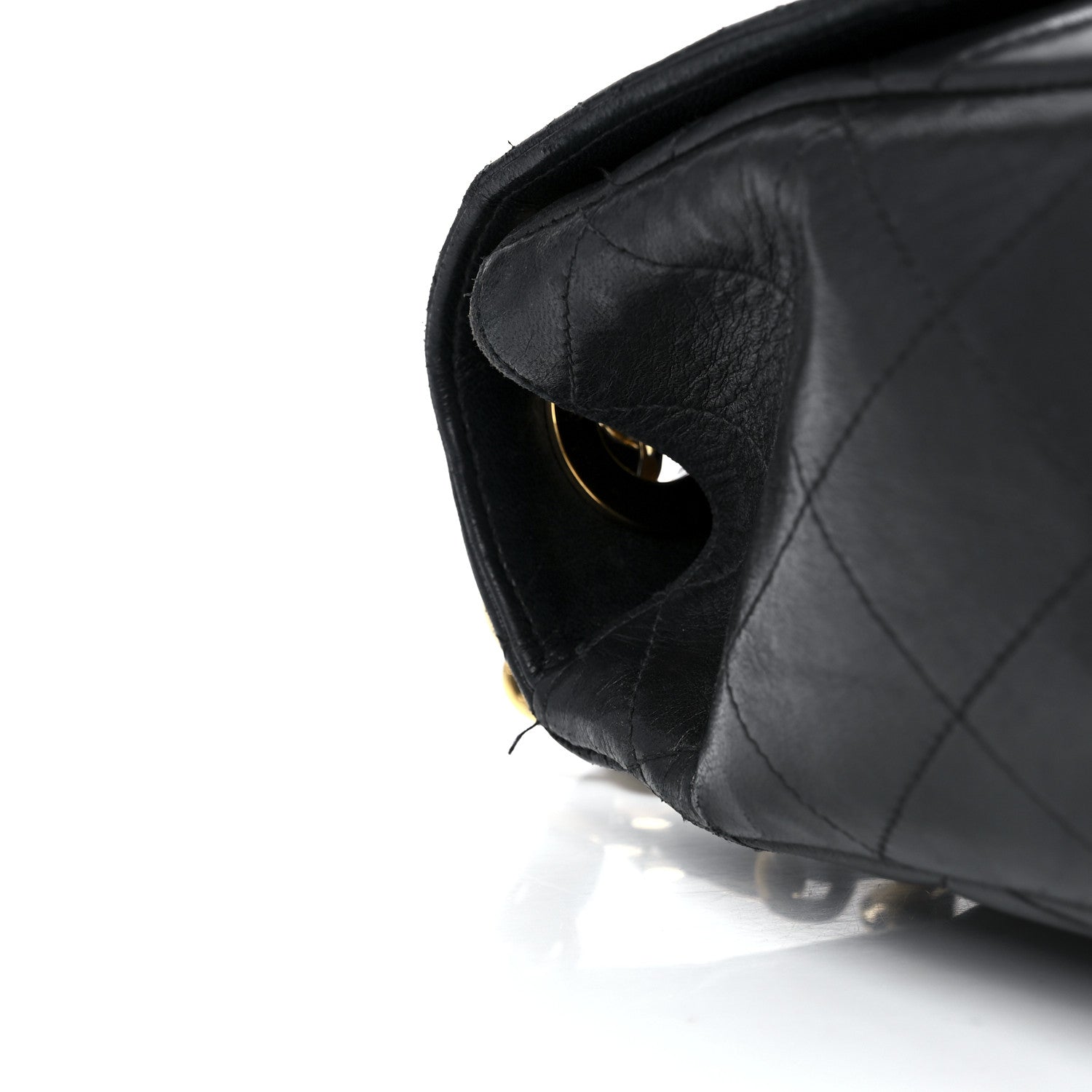 Chanel Lambskin Quilted Jumbo Single Flap Black 13 of 13