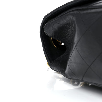Chanel Lambskin Quilted Jumbo Single Flap Black 13 of 13