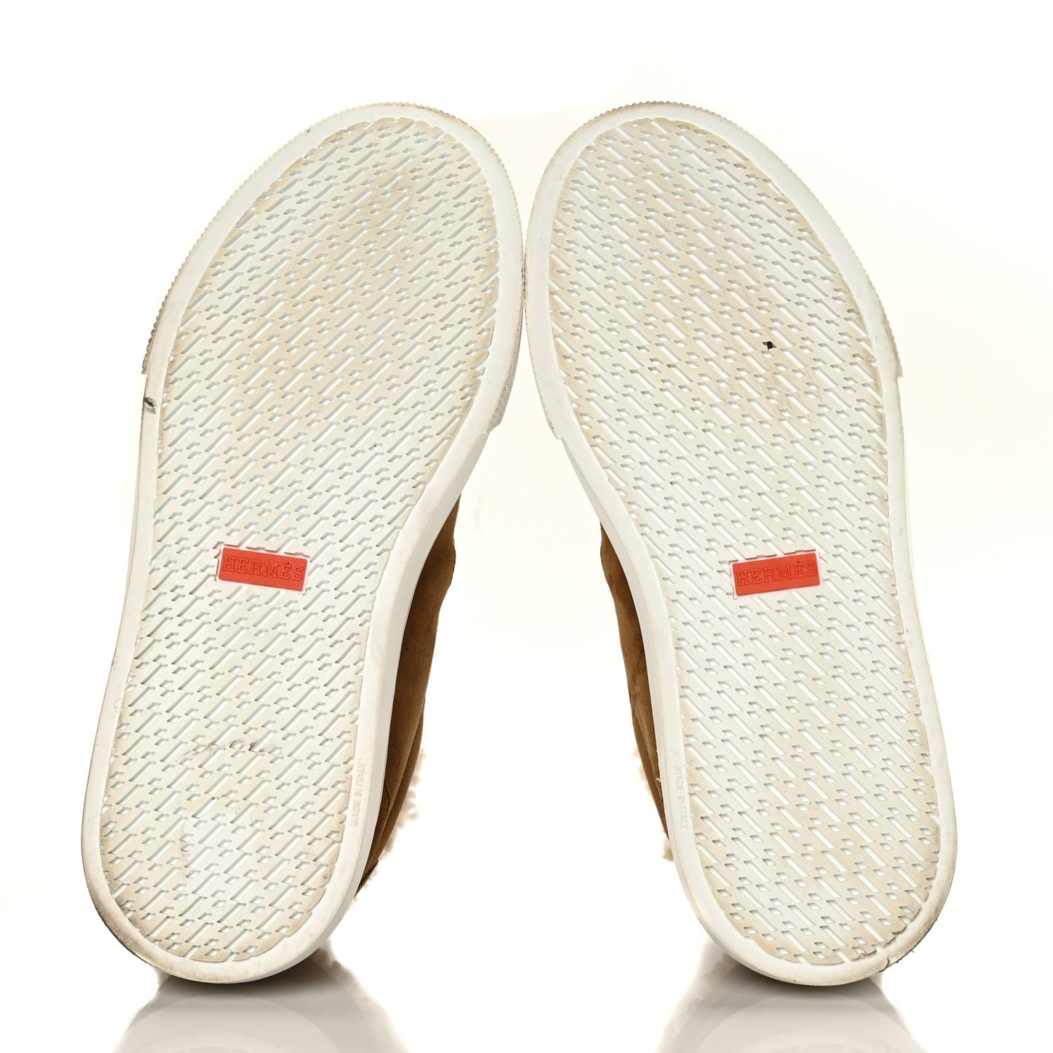 Hermes Suede Shearling Day Sneakers 37 Naturel 5 of 10