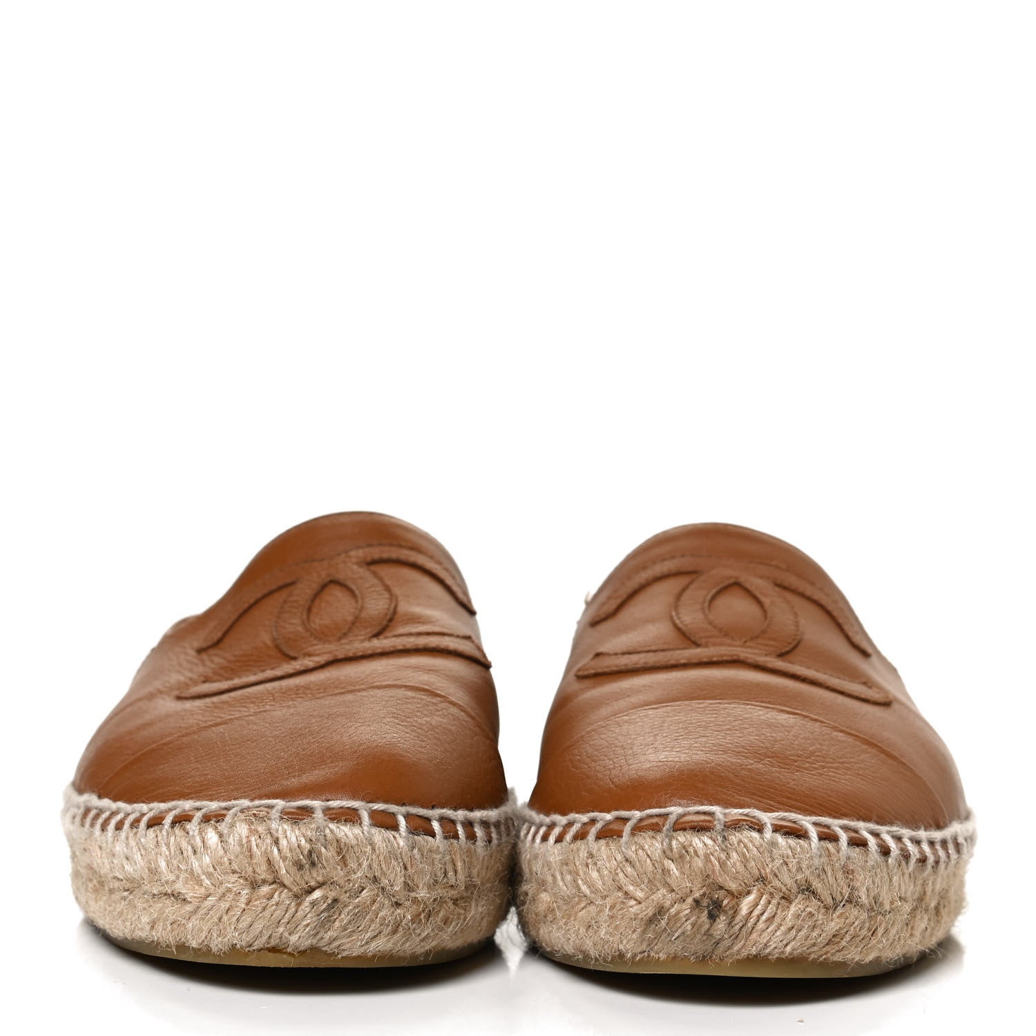 Chanel Lambskin CC Espadrilles 40 Brown 2 of 11