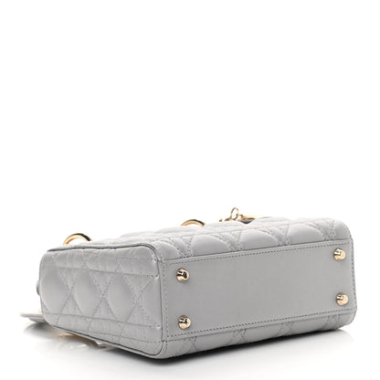 Christian Dior Lambskin Cannage Mini Lady Dior Grey 4 of 17