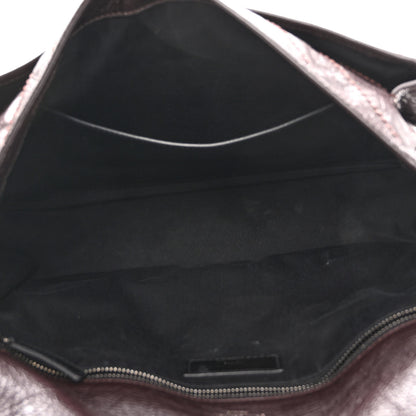 Saint Laurent Crinkled Calfskin Matelasse Monogram Large Niki Chain Satchel Tulip 5 of 12