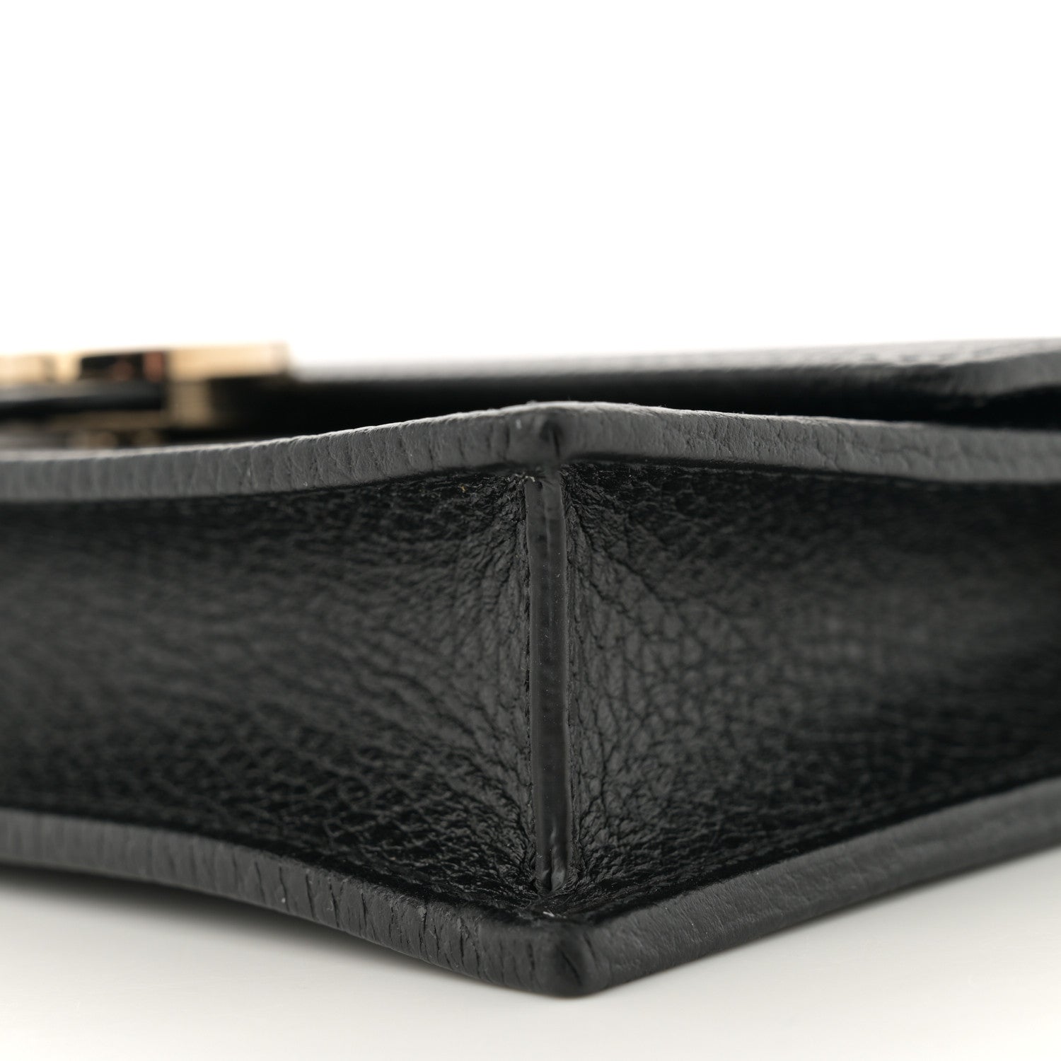 Gucci Dollar Calfskin Interlocking G Chain Wallet Black 10 of 11