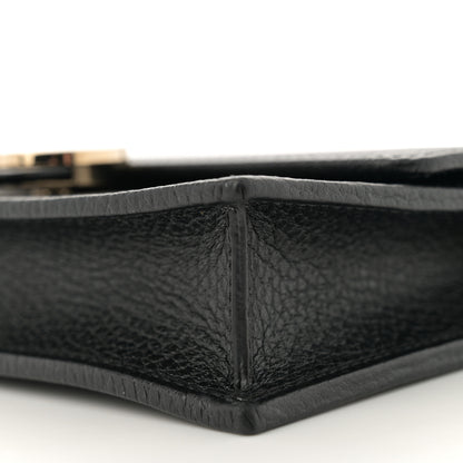 Gucci Dollar Calfskin Interlocking G Chain Wallet Black 10 of 11