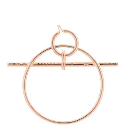 Hermes 18K Rose Gold PM Loop Earrings 4 of 4