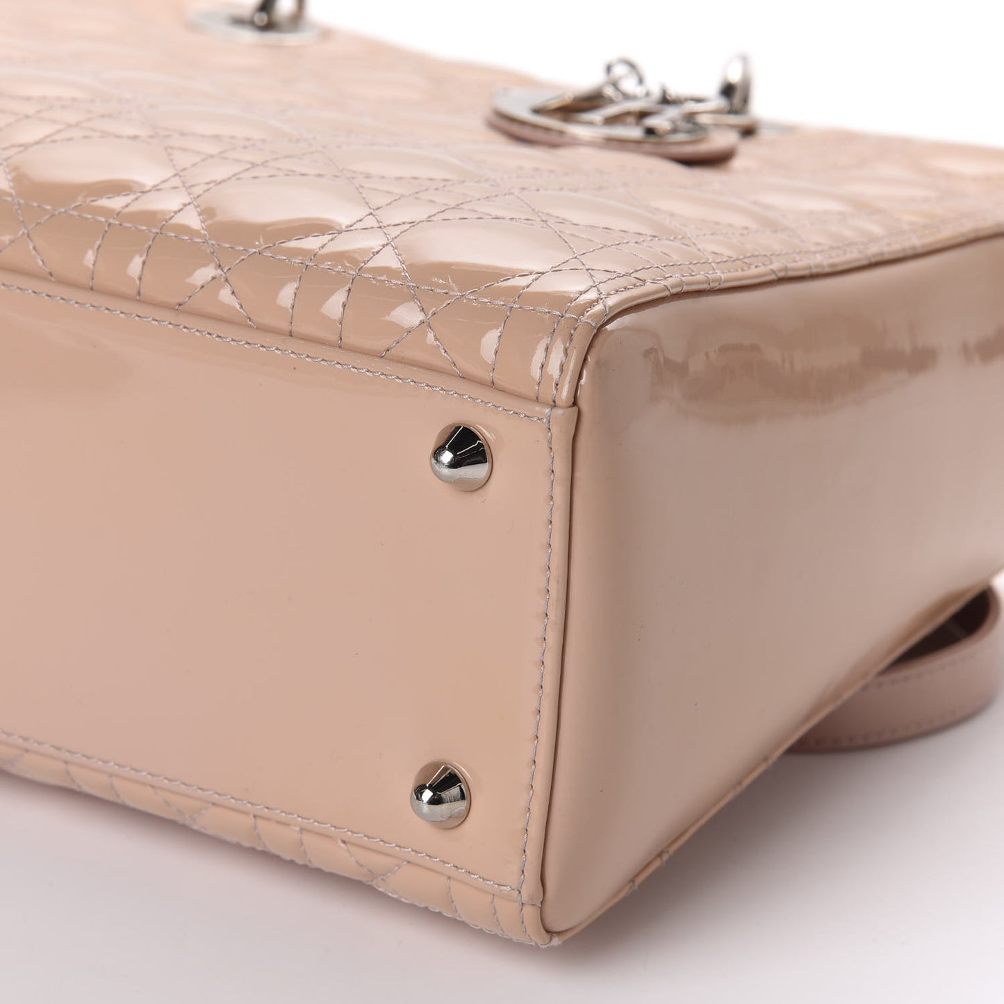 Patent Cannage Large Lady Dior Light Pink