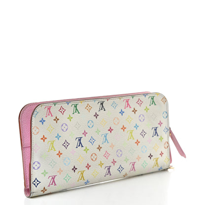 Louis Vuitton Monogram Multicolor Insolite Wallet White Litchi 3 of 18