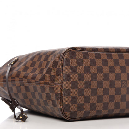 Louis Vuitton Damier Ebene Neo Neverfull MM Rose Ballerine 6 of 10