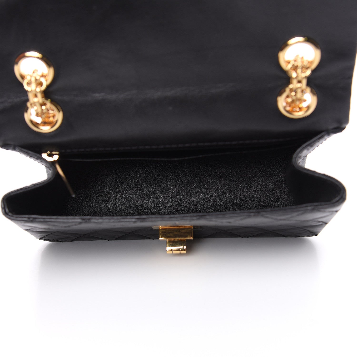 Chanel Aged Calfskin Quilted 2.55 Reissue Mini Flap Black 5 of 10