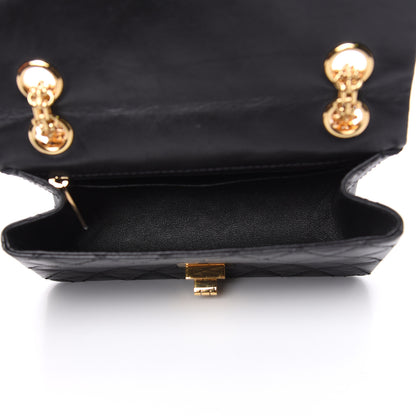 Chanel Aged Calfskin Quilted 2.55 Reissue Mini Flap Black 5 of 10
