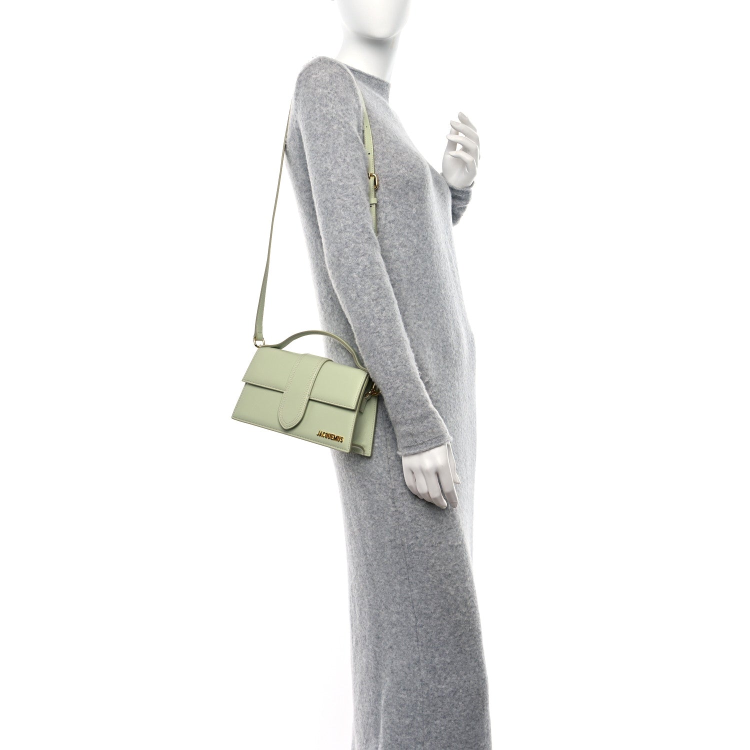 Jacquemus Smooth Calfskin Le Grand Bambino Mint Green 2 of 8