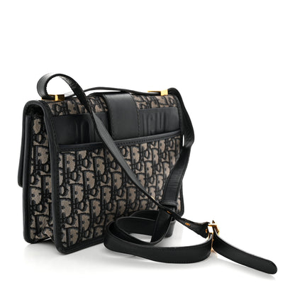 Christian Dior Oblique 30 Montaigne Flap Bag Blue 3 of 17