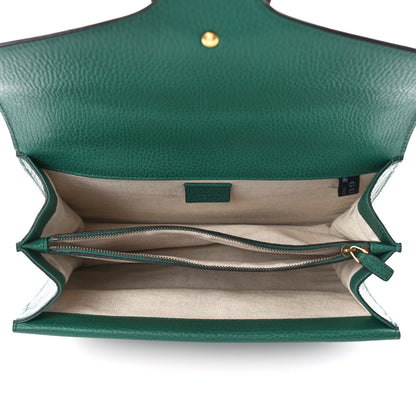 Gucci Pebbled Calfskin Small Dionysus Shoulder Bag Emerald 10 of 27