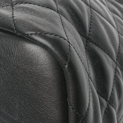 Saint Laurent Calfskin Quilted ES Giant Travel Bag Black 9 of 11