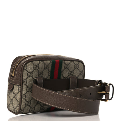 Gucci GG Supreme Monogram Web Small Ophidia Belt Bag 75 30 Dark Brown 3 of 9