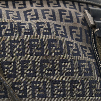 Fendi Zucchino Mini Boston Satchel Navy 9 of 11