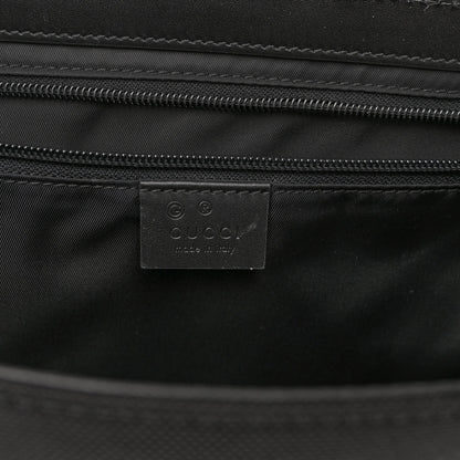 Gucci Techno Canvas Web Flap Messenger Bag Black 6 of 10