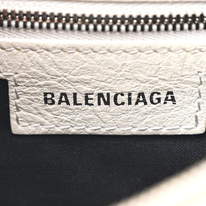 Balenciaga Agneau Arena Small Le Cagole Shoulder Bag Optic White 7 of 13