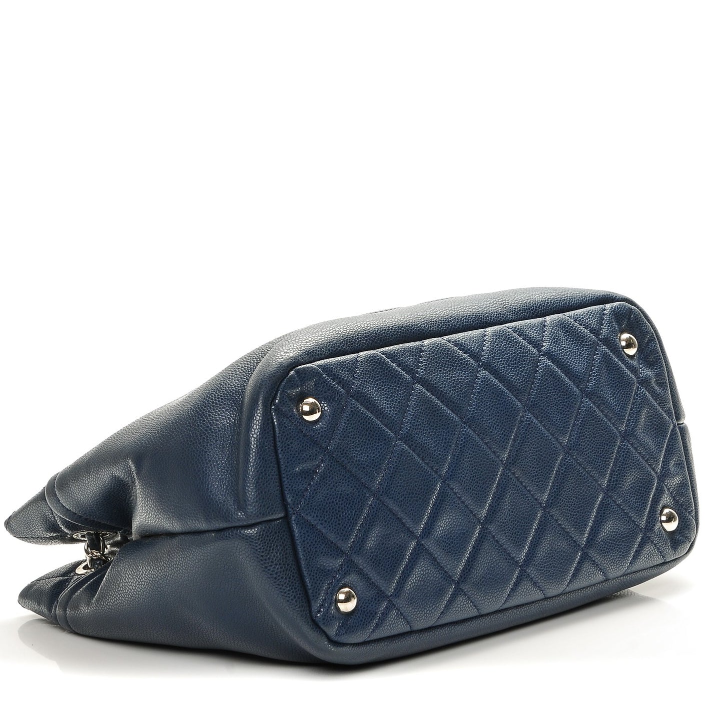 Caviar Timeless CC Soft Tote Navy Blue