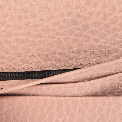 Gucci Pebbled Calfskin Butterfly Card Case Perfect Pink 7 of 8