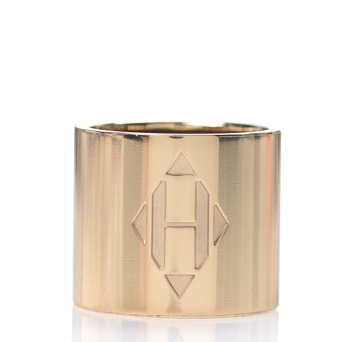 Permabrass Diamante Scarf Ring