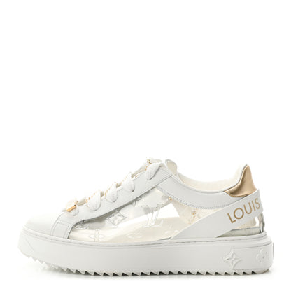 Louis Vuitton Monogram PVC Time Out Sneakers 38.5 Gold 1 of 16