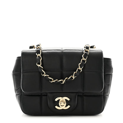 Chanel Lambskin Resin Crystal Square Quilted Mini Monacoco Flap Black 1 of 10