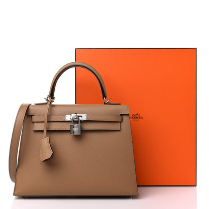 Hermes Epsom Kelly Sellier 25 Chai 10 of 10