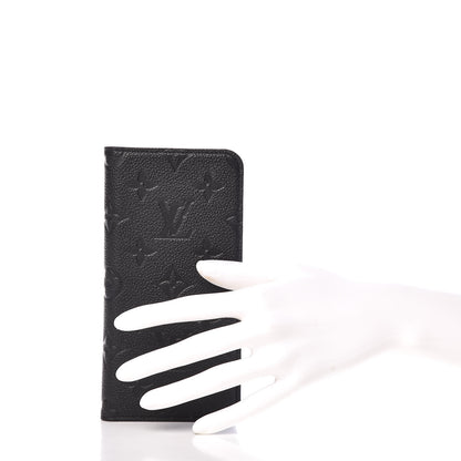 Louis Vuitton Empreinte iPhone X/XS Folio Case Black 2 of 10