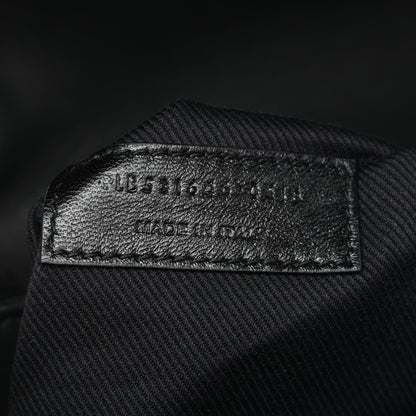 Saint Laurent Shearling Monogram Medium Loulou Shoulder Bag Black 8 of 11