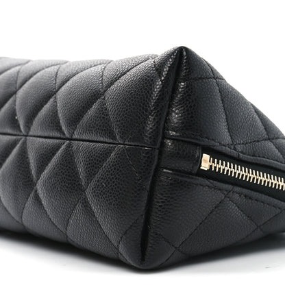 Chanel Caviar Quilted Cosmetic Case Black 8 of 9
