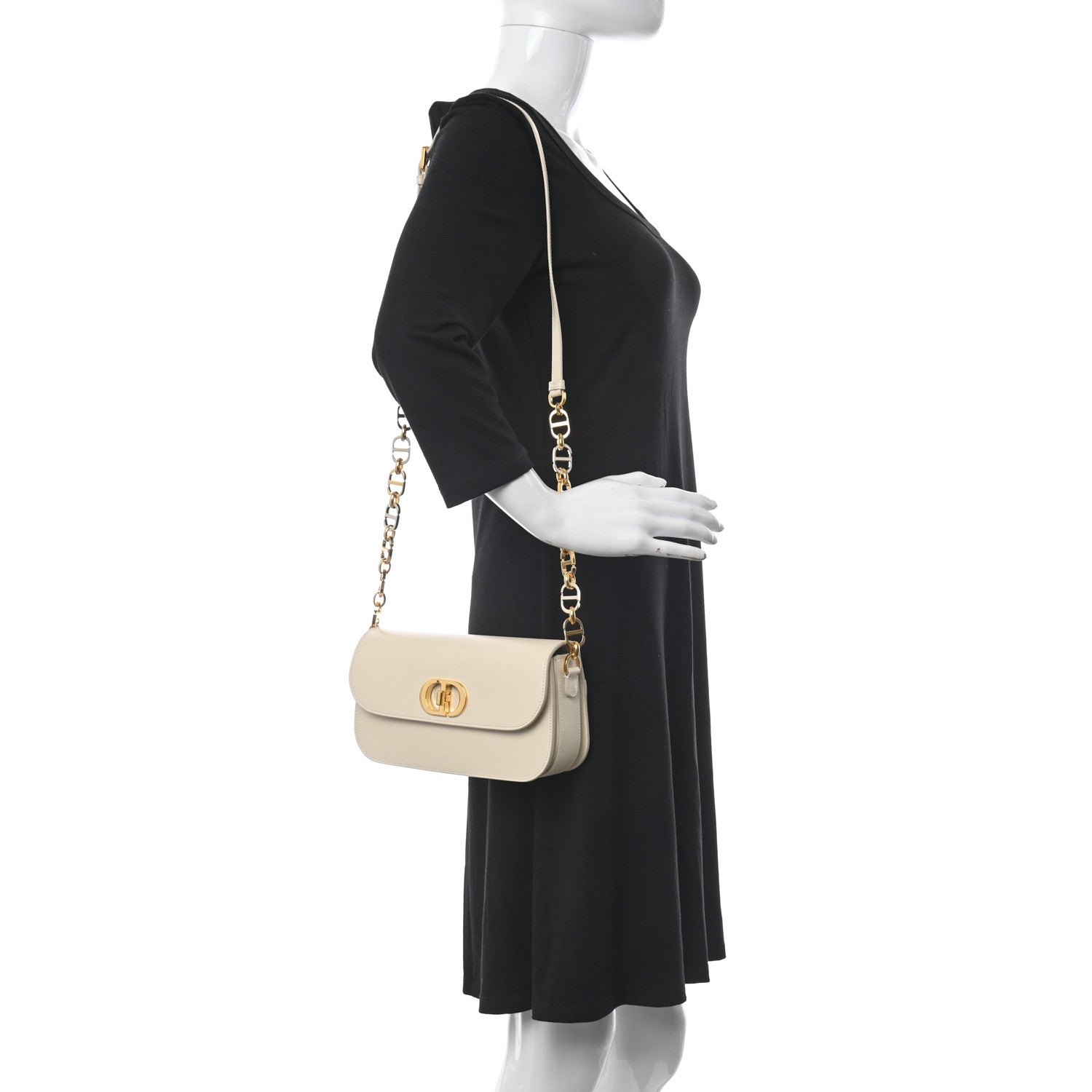 Christian Dior Box Calfskin 30 Montaigne Avenue Bag Dusty Ivory 2 of 10