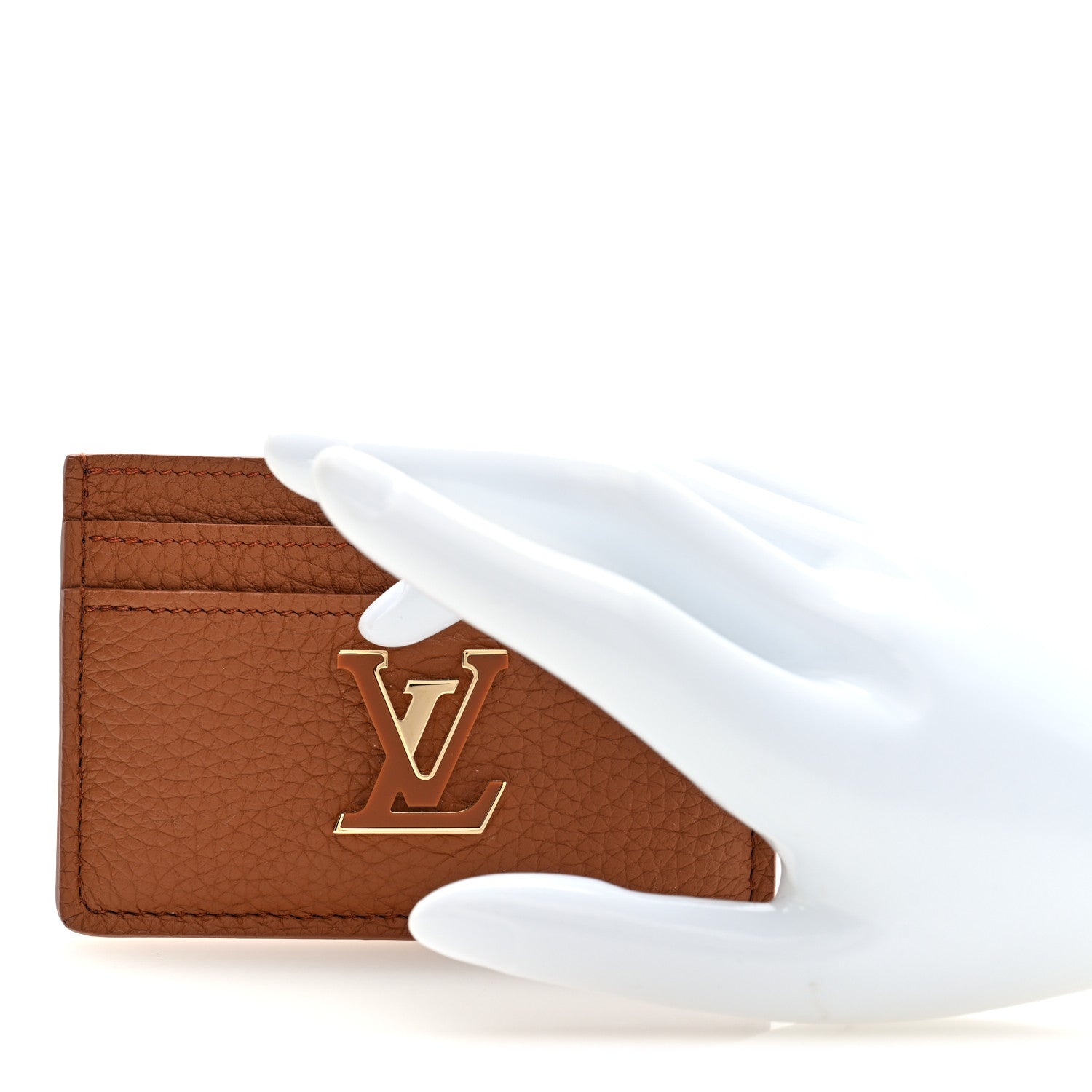 Louis Vuitton Taurillon Capucines  Card Holder Tan 2 of 6