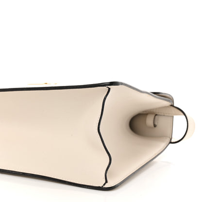 Gucci Calfskin Web Medium Sylvie Top Handle Bag White 11 of 12