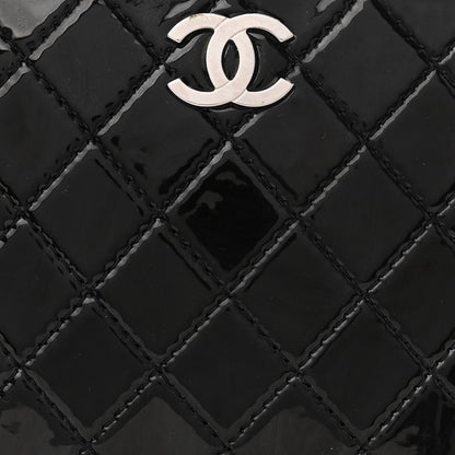 Chanel Patent Quilted Travel Kit Vanity Case Black 8 of 11
