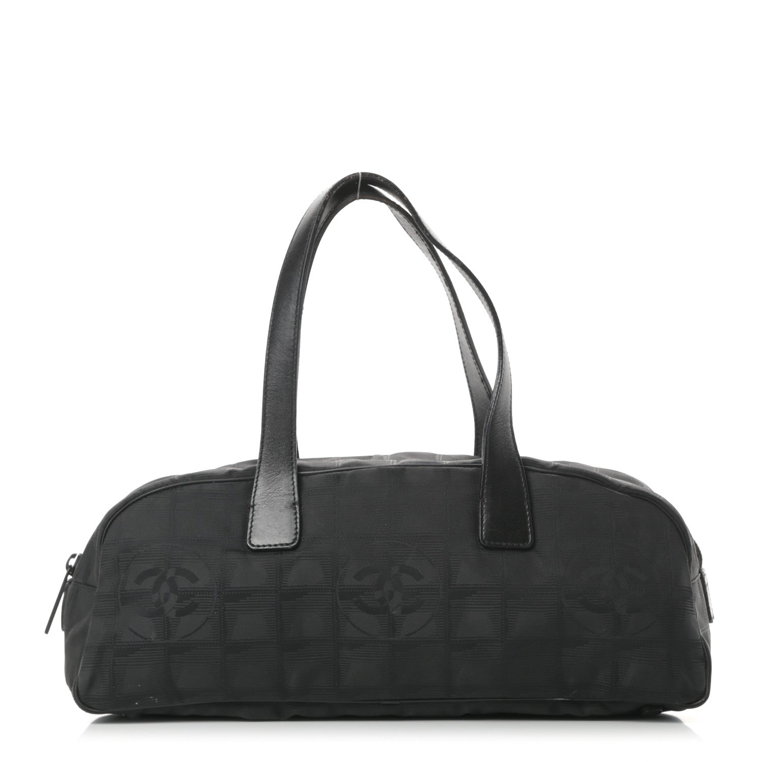 Chanel Nylon Travel Bowler Black 1 of 17