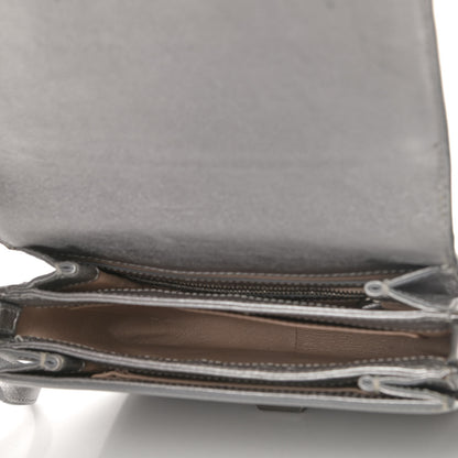 MCM Metallic Calfskin Crossbody Bag Silver 3 of 6