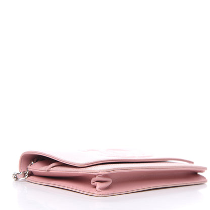 Chanel Caviar Timeless CC Wallet On Chain WOC Pink 4 of 12