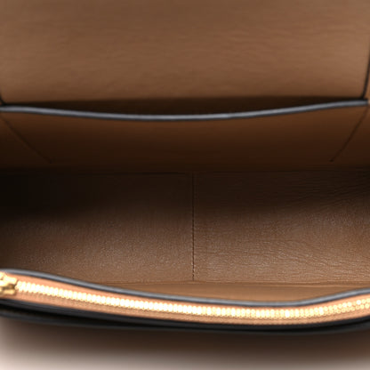 Celine Shiny Smooth Calfskin Medium Frame Shoulder Bag Tan Optic White 5 of 13